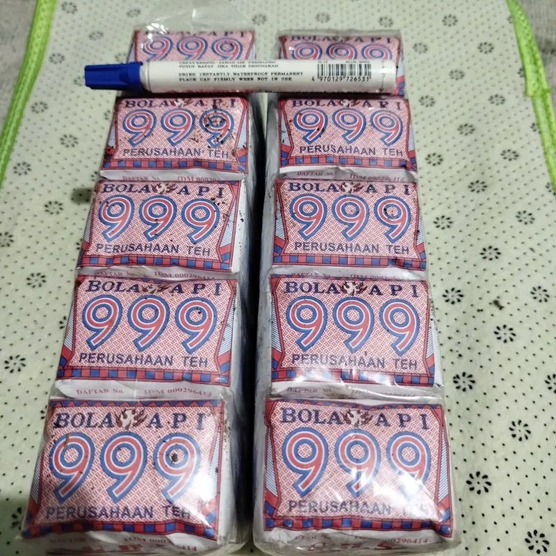 Teh 999 Tea 999 Teh 999 Pekalongan Teh Tiga 999 isi 10 pcs Teh Harum Teh Kering Teh Enak 1