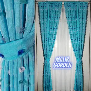 Gorden jendela vitrase ruby transparan model serut harga murah tapi mewahh