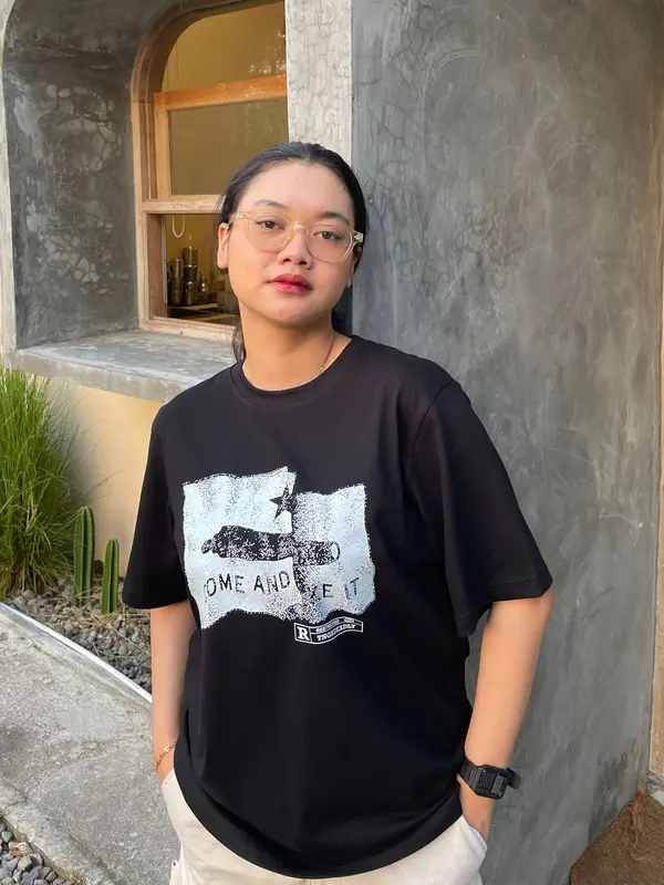 TNGRDEADLY T-Shirt COME Black Tees Kaos Pria 2