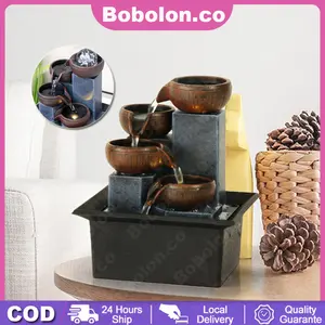 Bobolon Ornamen Air Mancur Dalam Ruangan Dekorasi Unik Dan Antik Untuk Feng Shui Rumah Dan Kantor