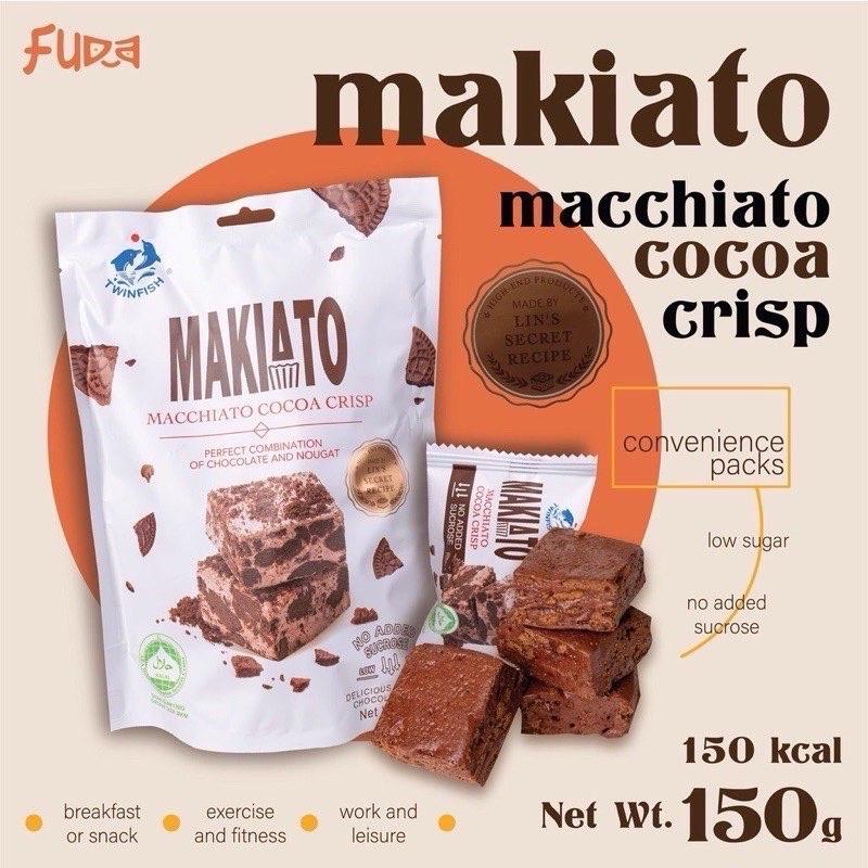 (5pcs) makiato macchiato cocoa crisp chocolate nougat no added - TikTok ...
