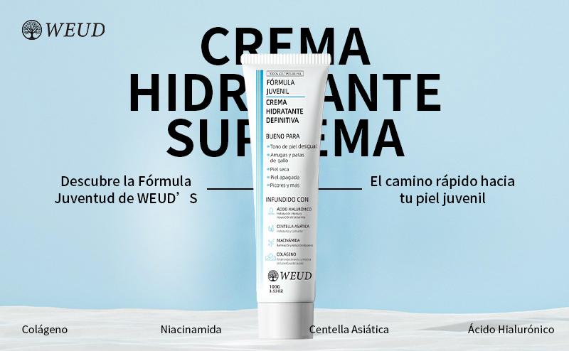 WEUD Crema hidratante definitiva Fórmula juventud (100g) / colágeno, niacinamida, centella asiática, ácido hialurónico / arrugas, manchas oscuras, cuidado de la piel