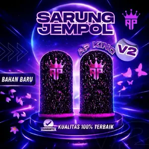 Sarung Jempol Ap King v2 Andra St Logo Reflektif Aksesoris Game Mobile Legends & Ff Responsif Anti Keringat Gamepad Joystick