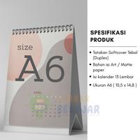 Gambar Kalender Meja Ukuran A6 Desain Custom Tahun 2026 - Kalender duduk ukuran kecil untuk Souvenir Bebas Desain dari Lembar Belajar Kab. Purworejo 2 Tokopedia