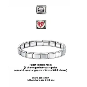 charme' RESIN Italian charm bracelet paket 1 (KHUSUS LIVE)