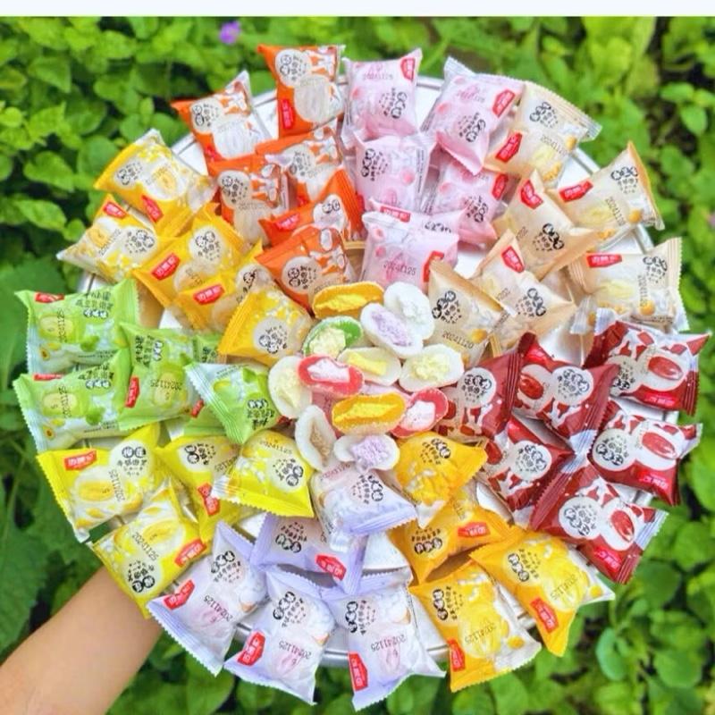 1Kg Mochi Kem Lạnh Mix 13 Vị: Sầu Riêng Bơ Sữa Dừa Khoai Môn Đào Lạnh Việt Quất Đậu Nành Siêu Ngon Mềm Dẻo Vỏ Phủ Dừa