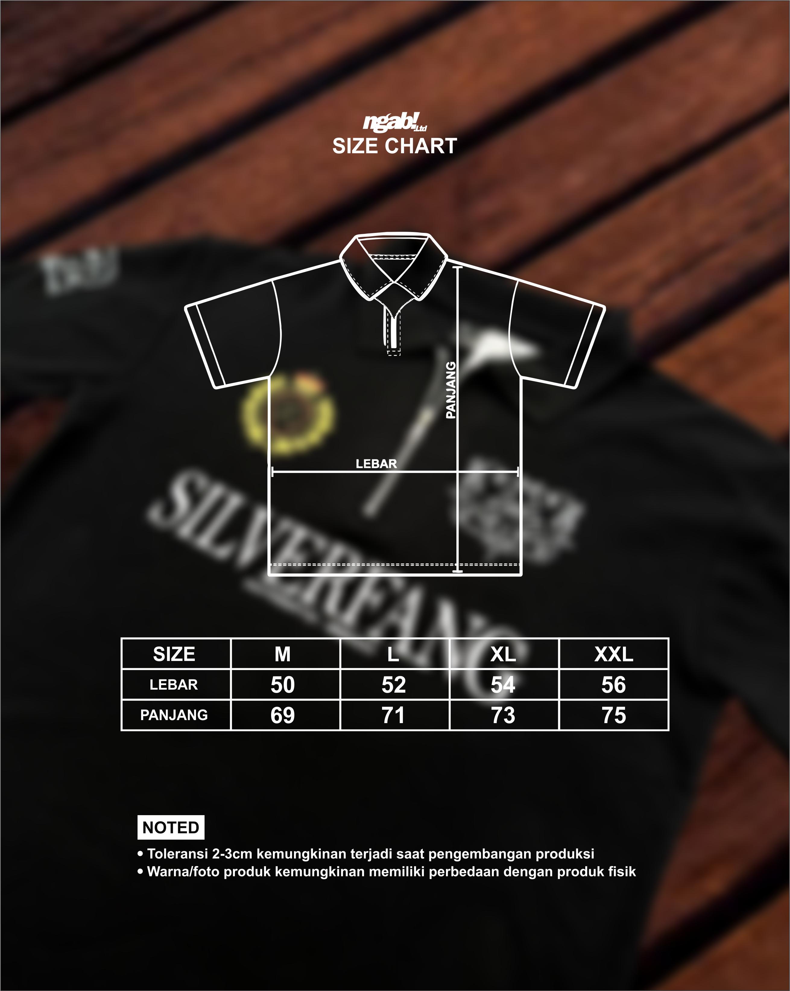 Silverfang Luxury Style PoloShirt Hitam CVC Pique 24s - PLST001