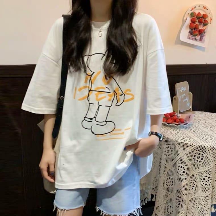 Kaos Oversize Wanita No Ideas  - CM Store - Atasan Lucu Baju Katun 1