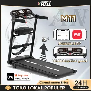 【Garansi seumur hidup】M11 Treadmill Elektrik treadmill lipat treadmill portable Walking Pad Running Pad Treadmill Termurah Super Murah Kokoh Kuat Multifunction  Lari walking pad Kerja