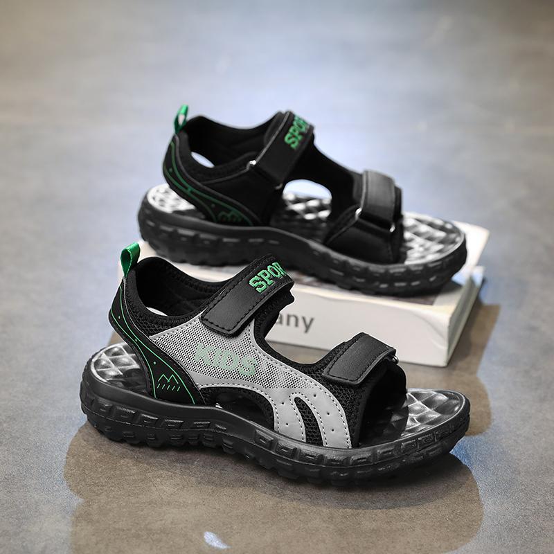 【Luckyy Kid】Petualangan Luar Ruangan Asli Sandal gunung olahraga Sandal Musim Hujan Sandal kualitas terbaik Sandal Anak Laki-laki Anti Selip Bahan Anti Selip 1