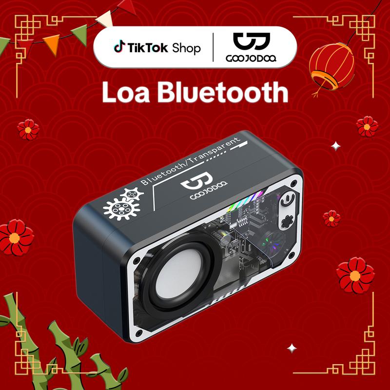   GOOJODOQ*KOL KOC  LOA MINI HIỆN ĐẠI ĐỘT PHÁ MỚI ÁNH SÁNG RGB CHÍP ÂM THANH NHỎ Củ Loa Nghe Nhạc 