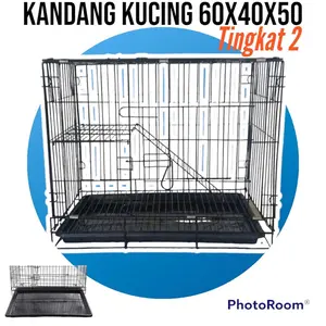 kandang kucing lipat tingkat 2