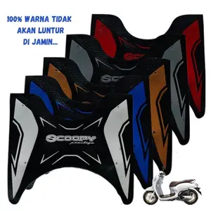 karpet motor scoopy 2021-2024 pijakan motor honda new scoopy 2021-2024