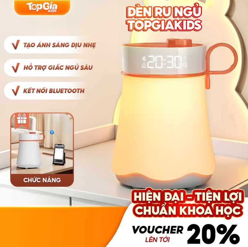 (TRỢ THỦ GIẤC NGỦ CỦA BÉ) Máy Tạo Tiếng Ồn Trắng Chuẩn Y Tế Kết Hợp Đèn Ru Ngủ Bluetooth TopGiaKids Hỗ Trợ Giấc Ngủ Làm Cho Bé Ngủ Ngon Hơn Bảo Hành 12 Tháng Lỗi 1 Đổi 1 Trong 30 Ngày Đồ Chơi
