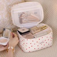 Gambar Dr. Storage Tas Penyimpanan Kosmetik Travel Organizer Make Up Kain Lembut Kapasitas Besar Dengan Sekat Pegangan Mudah Dibawa TM015 - Black Heart Besar dari Dr. Storage Kota Bekasi 4 Tokopedia