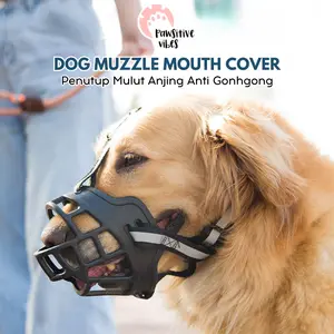 Dog Muzzle Mouth Cover - Penutup Mulut Anjing Anti Gigit dan Anti Gonggong - Anti Gigit Brongsong Mulut Pet Muzzle