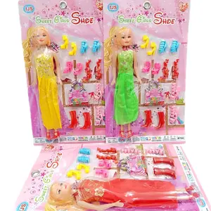 Mainan Anak Perempuan Boneka Free Sepatu 6 Set Termurah Kode B700 - Toys, Dolls