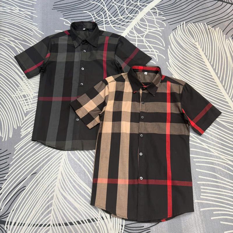  Áo sơ mi nam tay Ngăn Caro BB chất COTTON hàn dày dặn phong cách boy phố. Menswear Shirt giặt bằng nước lạnh đơn thuần 