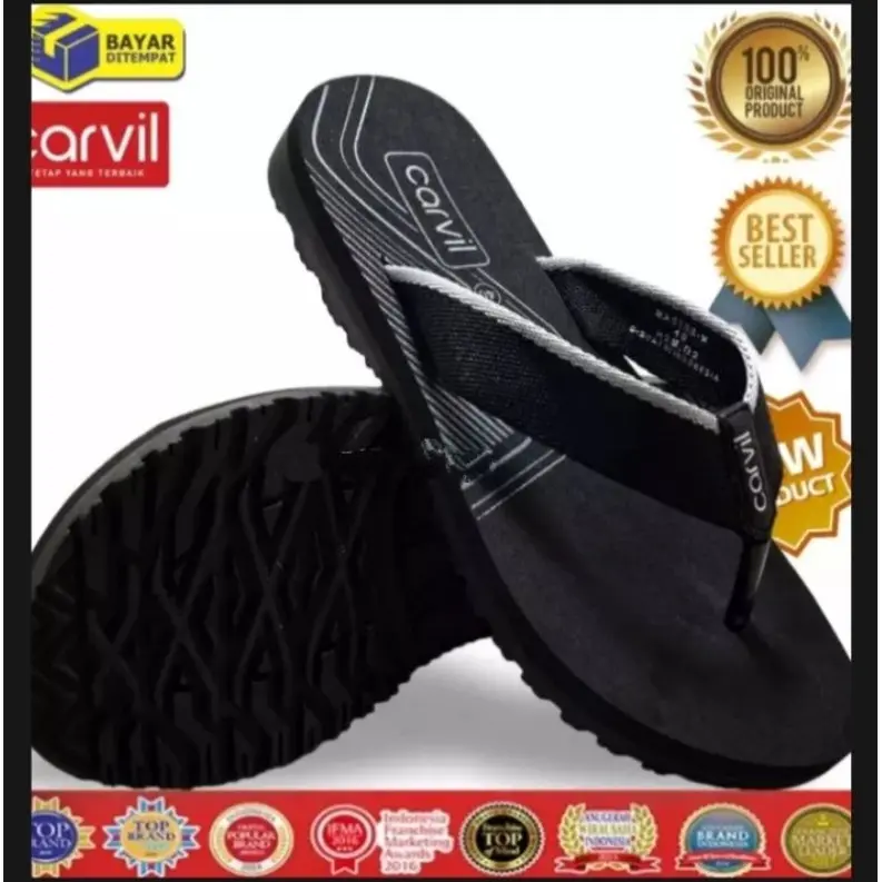 PROMO SENDAL CARVIL/SANDAL JEPIT CARVIL PRIA TERLARIS ORIGINAL 100% UK 31-43 BISA BAYAR DITEMPAT 2