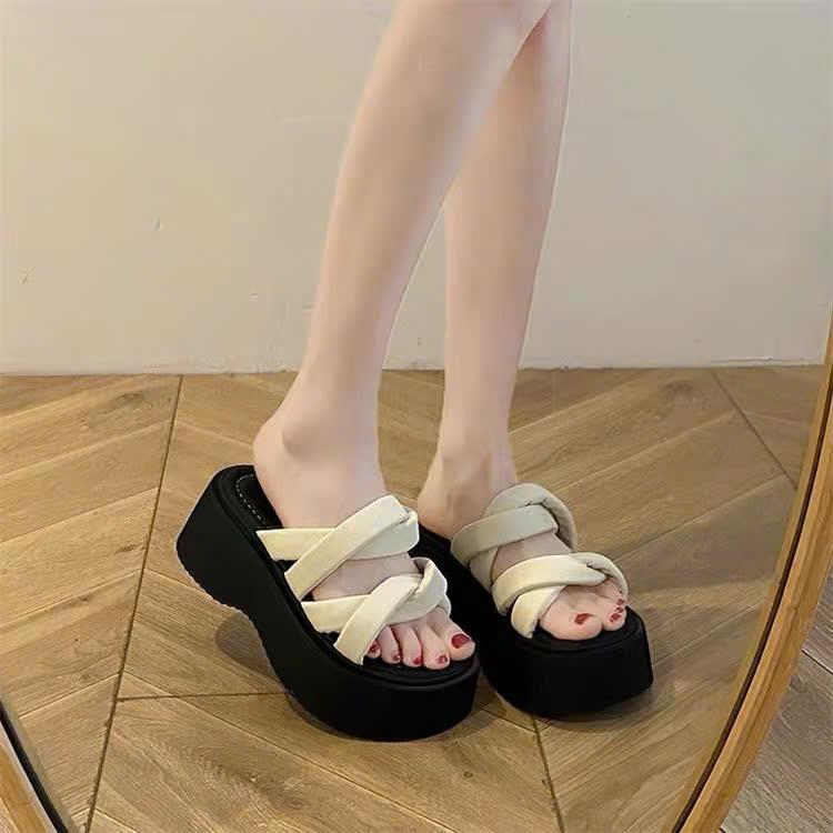 Dép nữ đế cao 6p quai thắt kiểu mới Hottrend 2025 đi chơi đi làm siêu HOT DOZIMAX