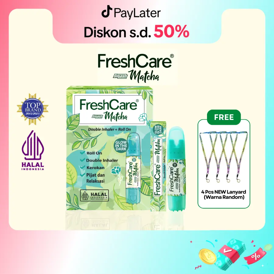 1 Box FreshCare Smash Matcha Free 4 Lanyard