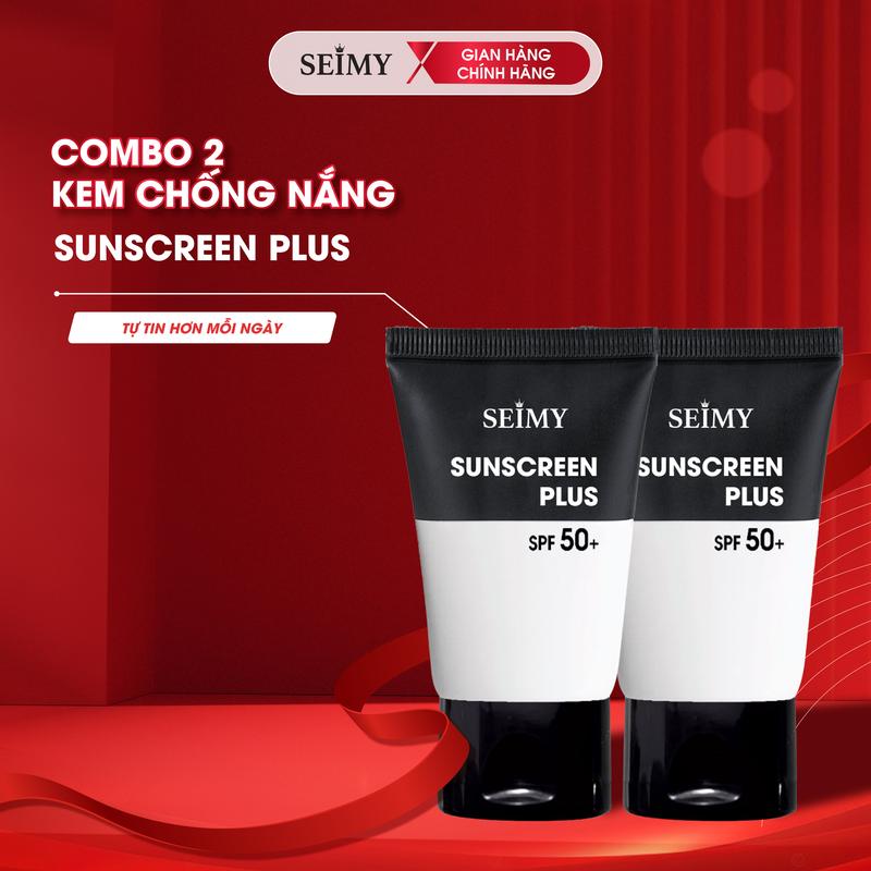 Combo 2 Kem chống nắng Seimy - Sunscreen Plus SPF 50 Face Skincare