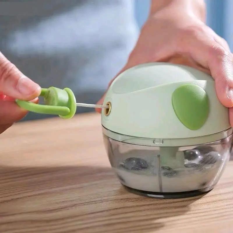Xay tỏi ớt cầm tay mini hình mặt lợn kute để xay gia vị chuẩn 2 và 3 lưỡi dao…