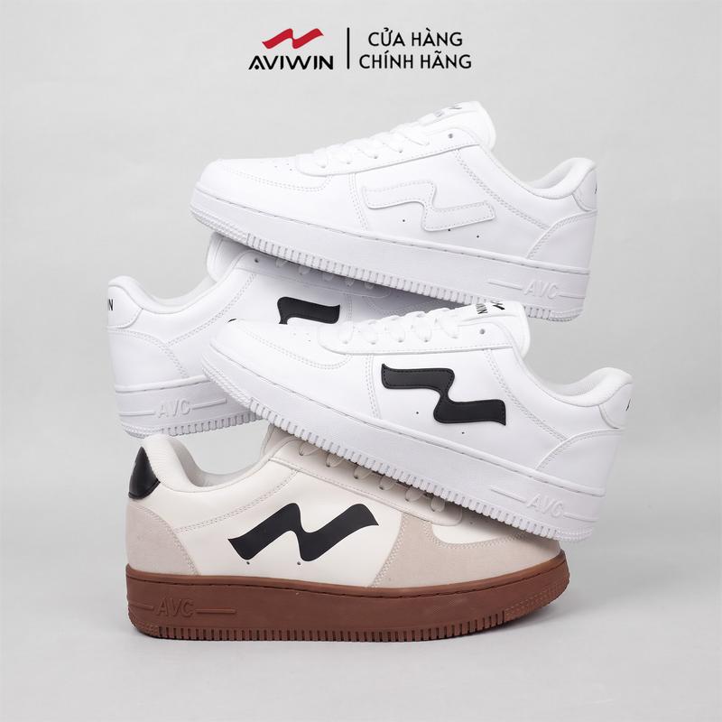 Giày Sneaker Thể Thao AVIWIN AviClassic AVC 001, AVC 002 Unisex Nam Nữ Đế TPR Cao 4-5cm Tăng Chiều Cao Chống Trơn Trượt, Thời Trang