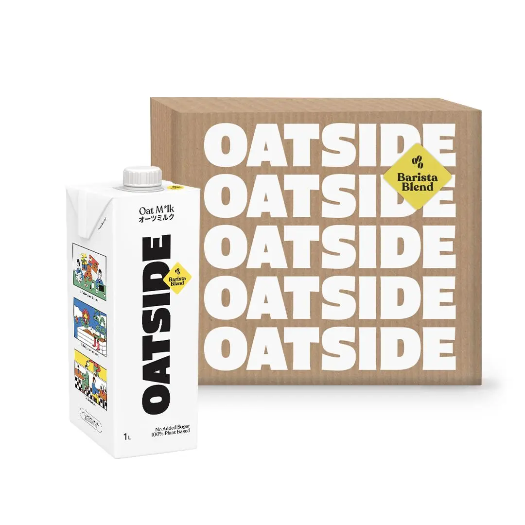 OATSIDE Barista Blend Original Oat Milk 1L x 6- Dairy Free, Creamy, Zero Added Sugar (Exp: Feb 2026)