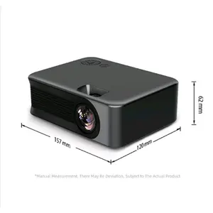 Proyektor mini portable LED full HD 1080P 3000MLM 48W black proyektor