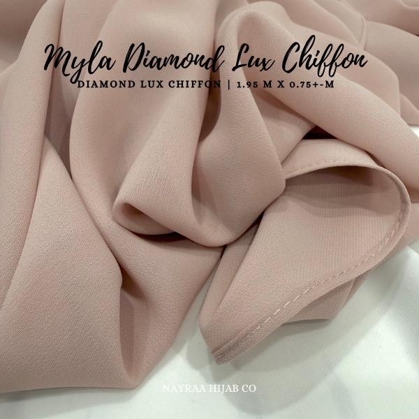 Myla Diamond Lux Chiffon Shawl (1.95 meter) - TikTok Shop Malaysia