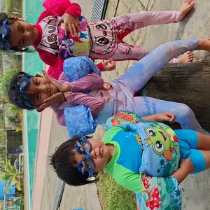 Pelampung Renang Rompi Lengan Busa Anak Unisex Bermotif Lucu karakter kartun Outdoor