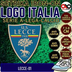 T-shirt De Supporter US Lecce Promotion Serie A « Inarrestabili » 2019 - 100% Coton, Bleu Foncé, Manches Courtes, Neuf Avec étiquettes