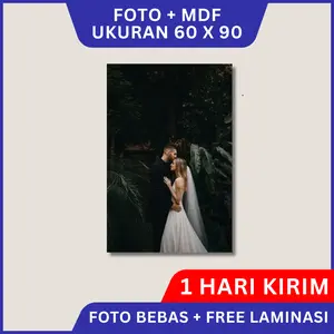 Cetak Foto Jumbo Papan MDF 24R 60cm x 90cm Murah Kualitas HD Premium