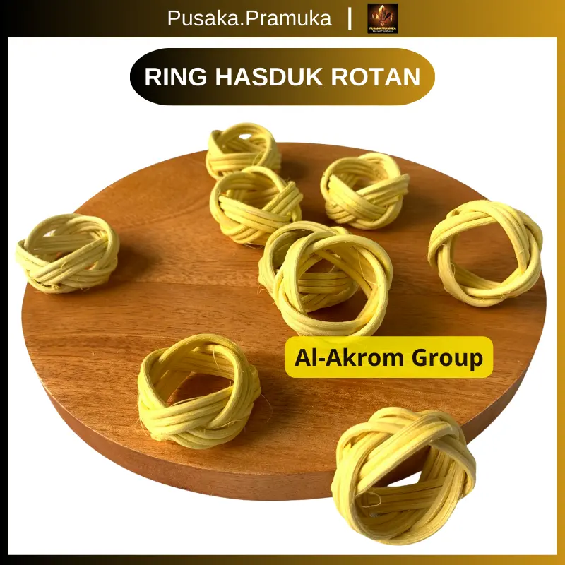 Ring Hasduk Kacu Dasi Pramuka Bahan Rotan Berkualitas Untuk SD SMP SMA dan Pembina 0