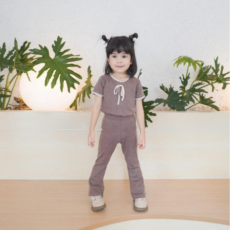 SETELAN KNIT ANAK PEREMPUAN | SETELAN PITA RENDA 7