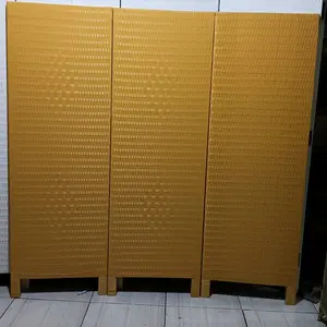 (3pintu) partisi pembatas ruangan, sketsel rotan sintetis tinggi 150cm Furniture