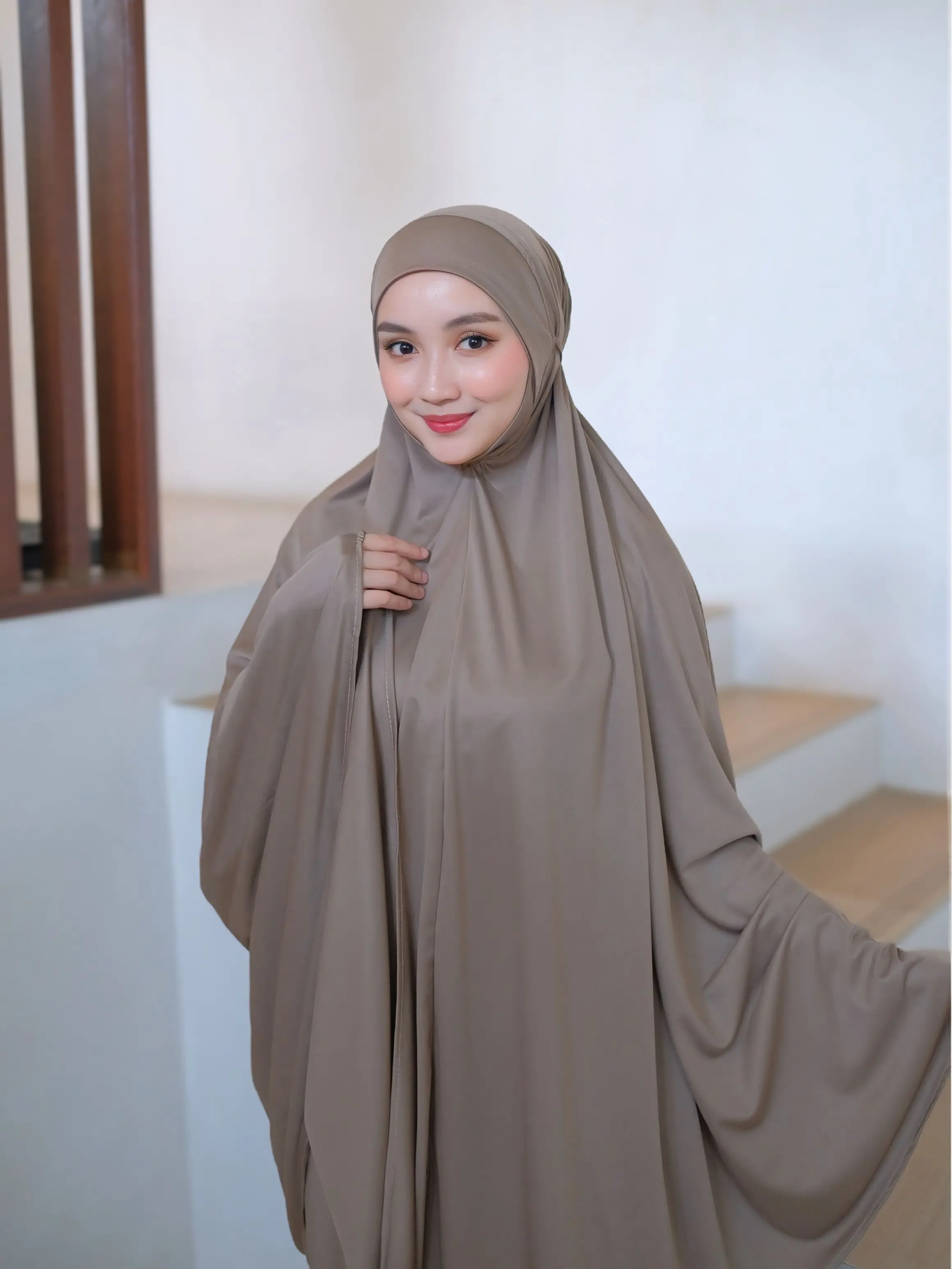 Mukena Viral Khadijah Bahan Jersey Ceneli Premium