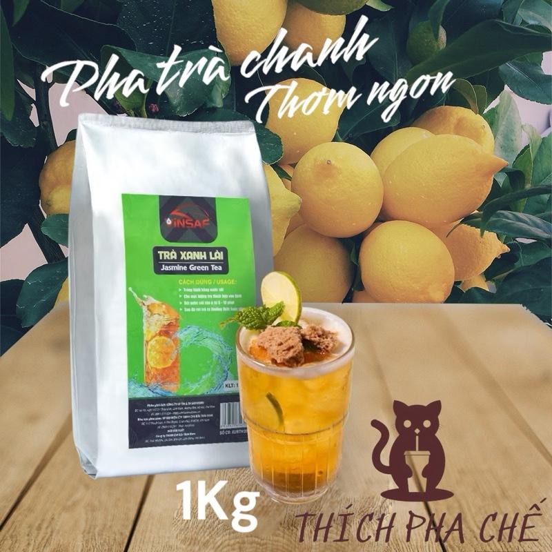 Trà xanh lài VINSAF 1kg nguyên liệu pha chế trà chanh cực đỉnh