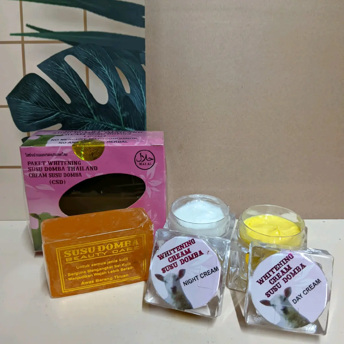 Paket CSD Susu Domba Thailand Pencerah Wajah Ceramides Pembersih Perawatan kecil