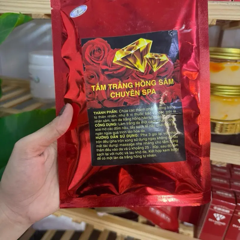 TẤM TRẮNG HỒNG SÂM CHUYÊN SPA( tắm trắng chi da chai lì)