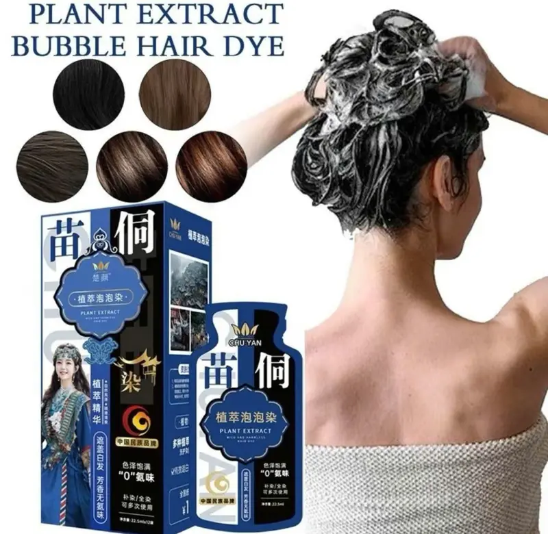(COMBO 36 GÓI ) Nhuộm Tóc Thảo Dược Dạng Gói Phủ Bạc Dễ Lên Màu Không Gây Kích Ứng - HANAVA COSMETICS Đổi Màu Tóc Dưỡng Tóc 2