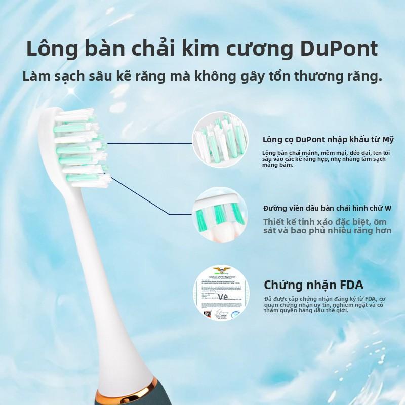 Bán sỉ bàn chải đánh răng điện siêu âm, dành cho người lớn và cặp đôi, sạc điện, đầu bàn chải lông mềm, bàn chải đánh răng điện tử thông minh