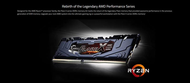 Product Introduction of G.SKILL GSKILL Flare X (for AMD) 8GB/16GB/32GB DDR4 RAM 3200MHz Desktop Memory (LIMITED LIFETIME WARRANTY BY CORBELL TECHNOLOGY PTE LTD) 0