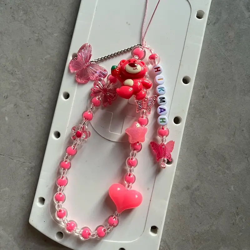 Strap phone clay bantak warna, bisa costum nama , clay sesuai warna ya 3