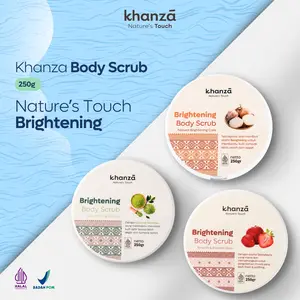 [SCRUB] Khanza Lulur Badan Brightening BPOM 250gr – Halus, Lembap, dan Cerah Seketika