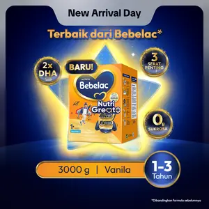 [BARU] Bebelac 1+ (1-3 Tahun) Vanila 3000 gr Susu Pertumbuhan Bubuk