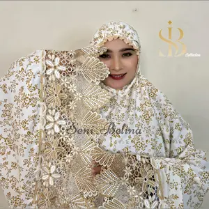 Seni Belina - Mukena Aulia Dewasa Renda Simpel Bahan Katun Poil Premium Berkualitas dan Terpercaya
