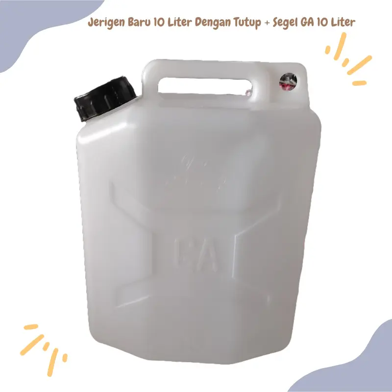 Jerigen Baru 10 Liter Dengan Tutup + Segel 10 Liter 0