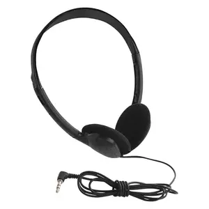 PRODUK TERBARU! 1pcs Universal 3.5mm Wired Computer Headphone No Microphone Gaming Headset Noise Canceling Sports MP3 Earphone Wired Stereo